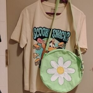 Green Daisy Bag And Scooby T Shirt In Large.